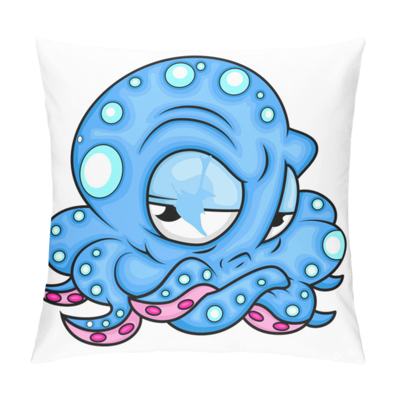 Personality  Cartoon Angry Octopus Pillow Covers