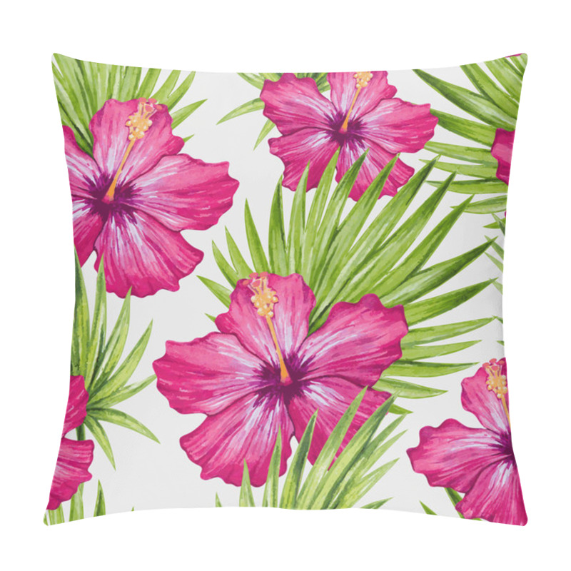 Personality  Flowers And Palm Leaves Pattern Pillow Covers