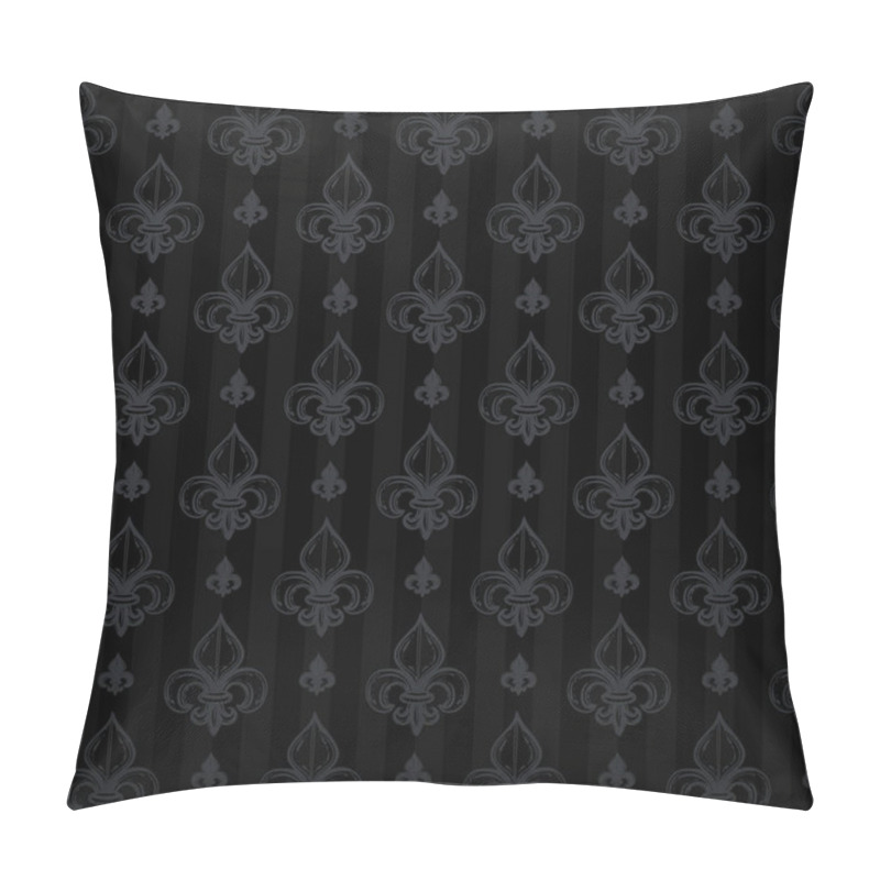 Personality  Background, Pattern, Fleur De Lys, Vector Illustration.  Pillow Covers