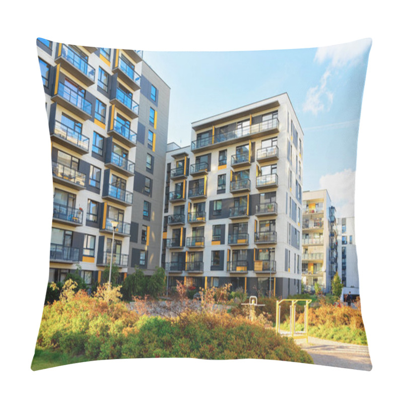 Personality  Apartment Modern Home House Residential Building Real Estate Outdoor Pillow Covers