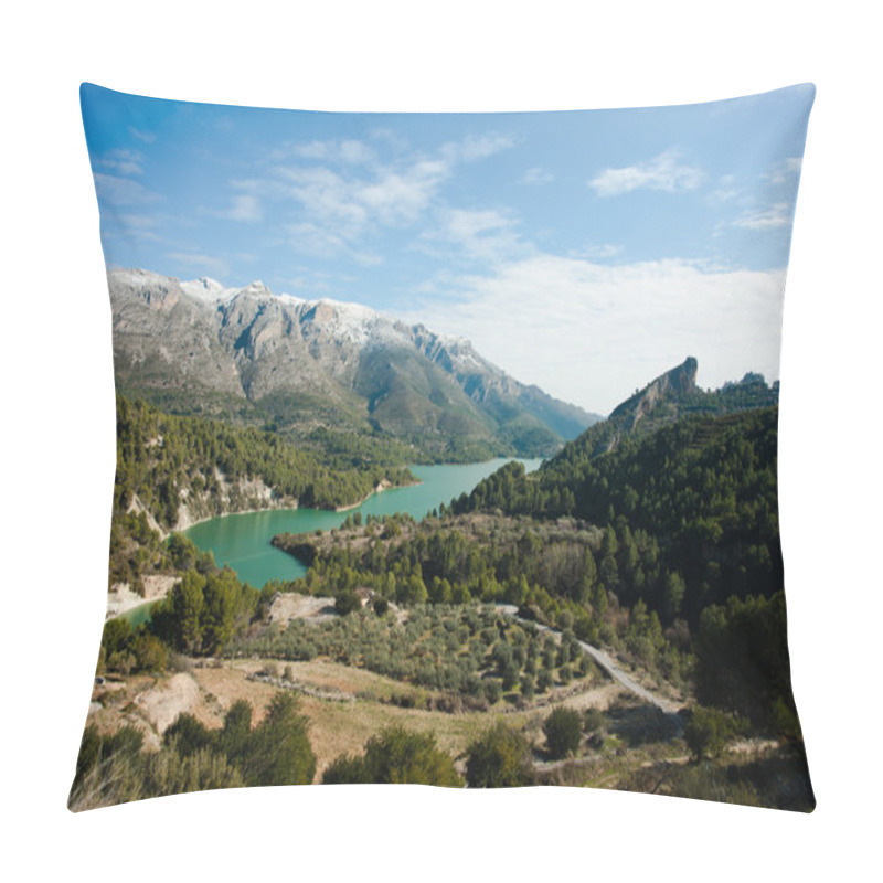 Personality  Guadalest Valley Winter Scene Pillow Covers