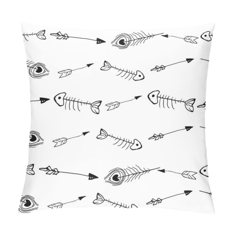 Personality  Seamless Feather Patterns Pillow Covers