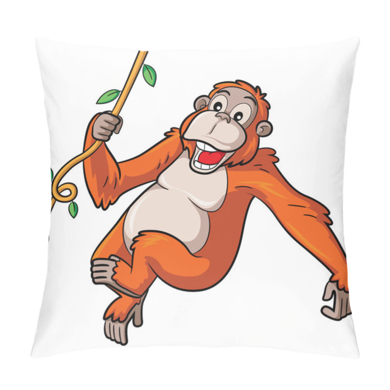 Personality  Orangutan Cartoon Pillow Covers