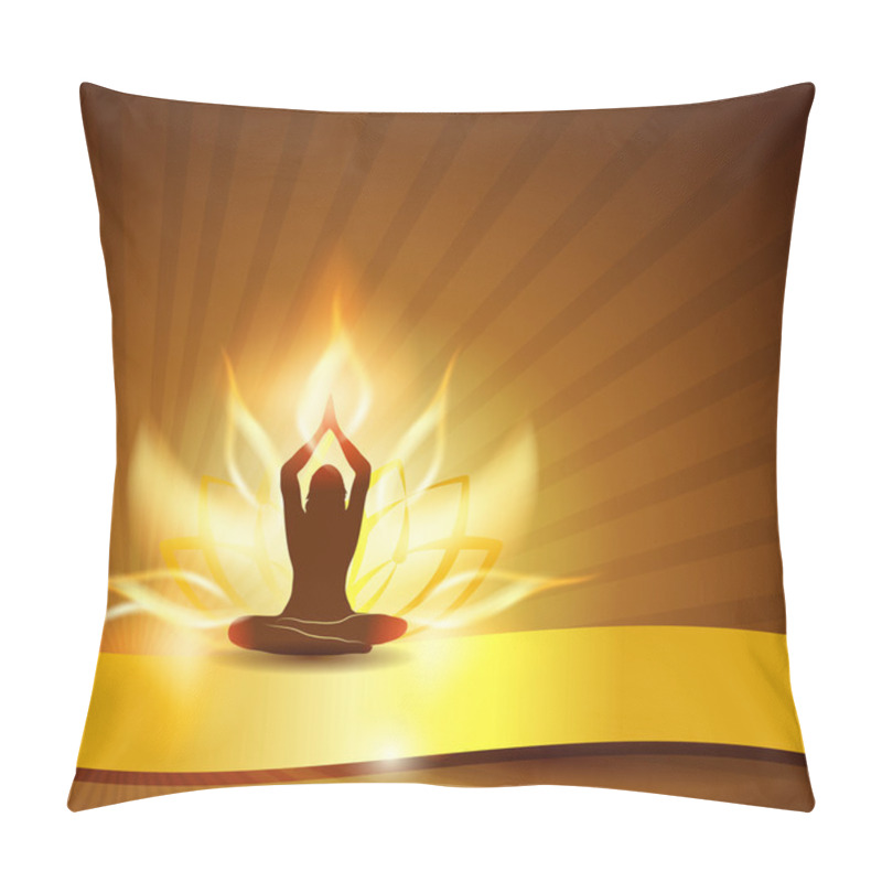 Personality  Fire Lotus And Yoga Pillow Covers