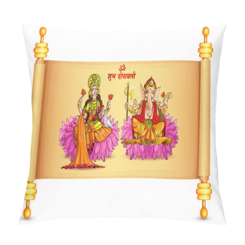 Personality  Lakshmi And Ganesh Pillow Covers