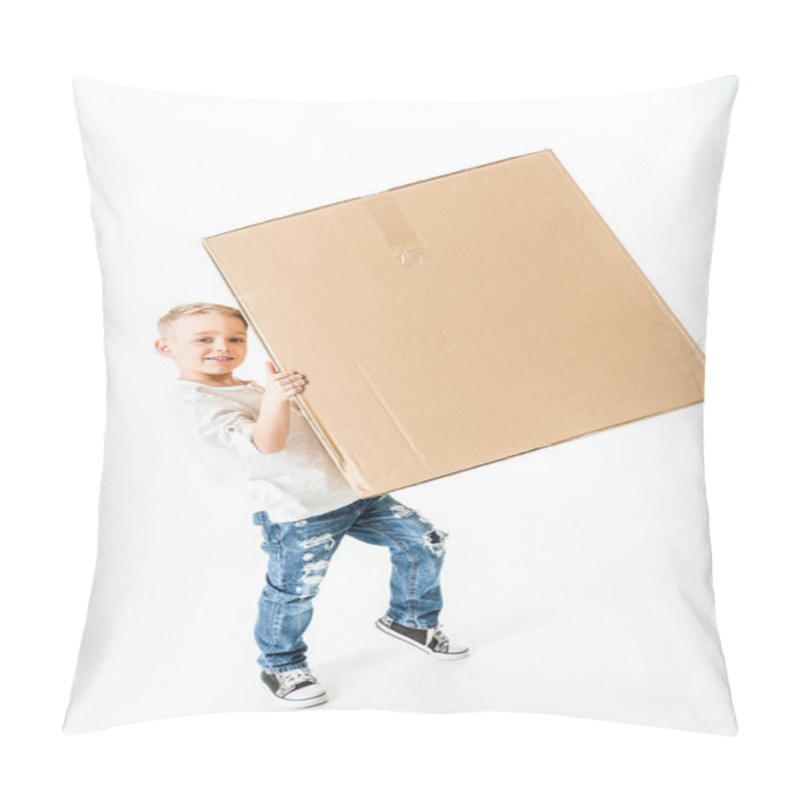 Personality  Boy With Cardboard Box  Pillow Covers