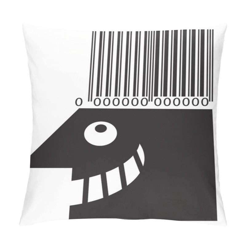 Personality  Bar Code Head. Pillow Covers