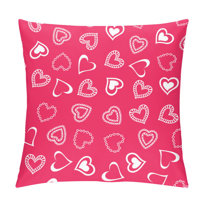 Personality  Seamless Hearts Pattern Pillow Covers