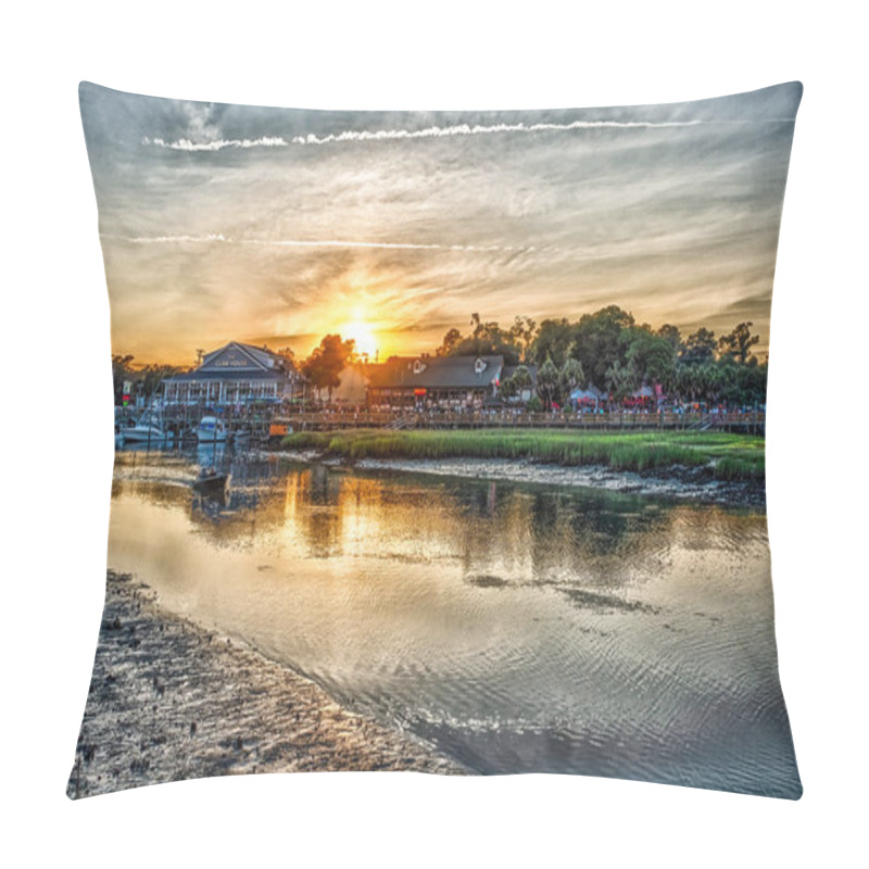 Personality  Views And Scenes At Murrells Inlet South Of Myrtle Beach South Carolina Pillow Covers