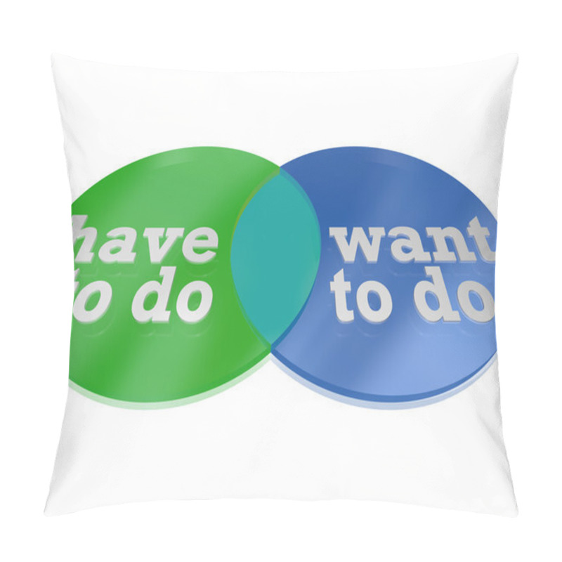 Personality  What Do You Have Vs Need To Do Venn Diagram Decision Pillow Covers