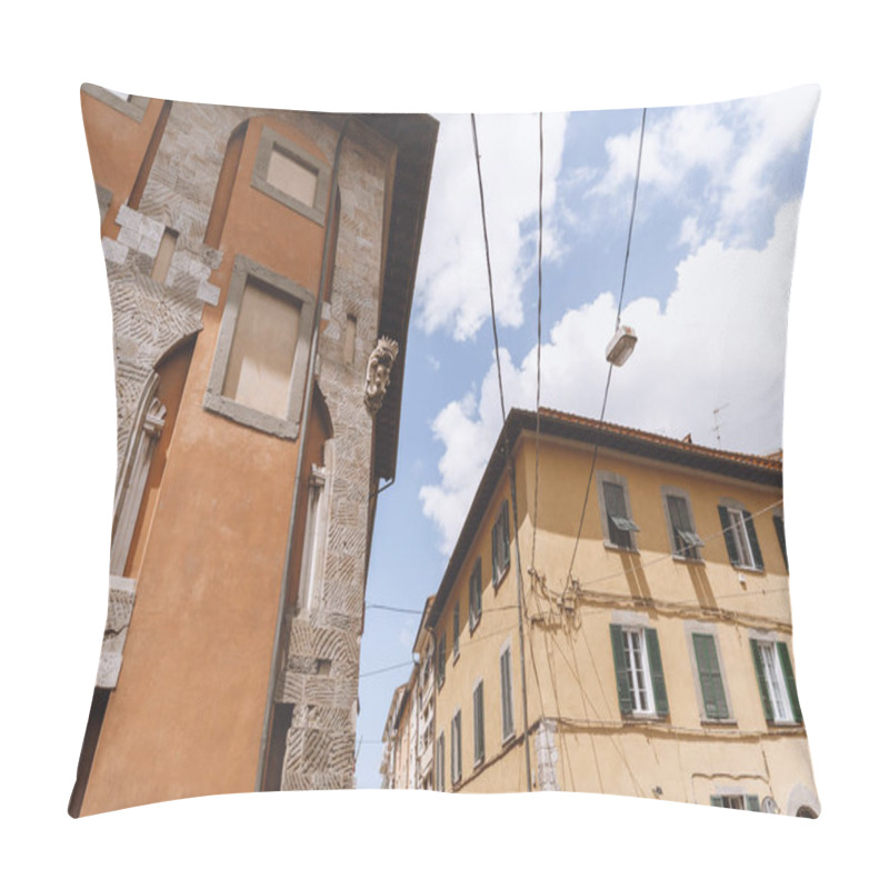 Personality  Buildings In Old European City, Pisa, Italy  Pillow Covers