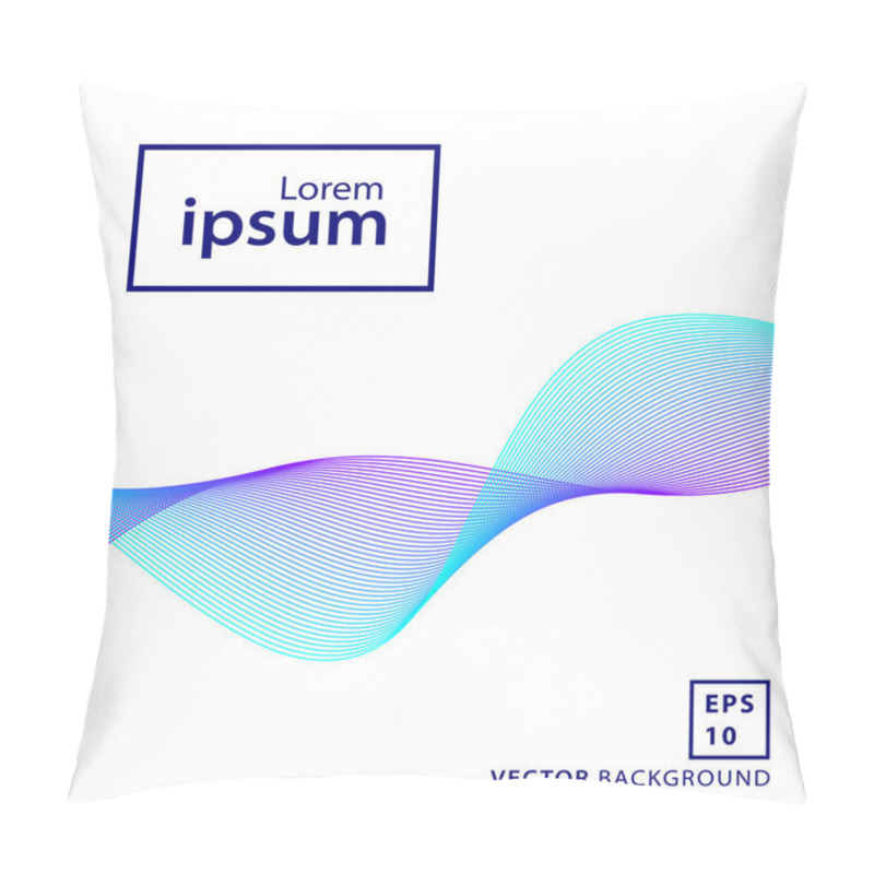 Personality  Minimal Lines Wave Background Pillow Covers