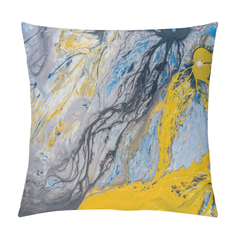 Personality  Aerial View Of Surrealistic Industrial Place. Human Impact On Th Pillow Covers