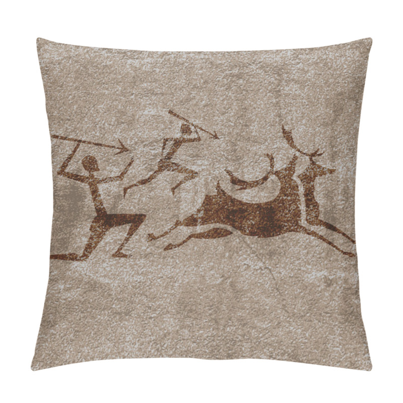 Personality  Prehistoric Hunting Pillow Covers