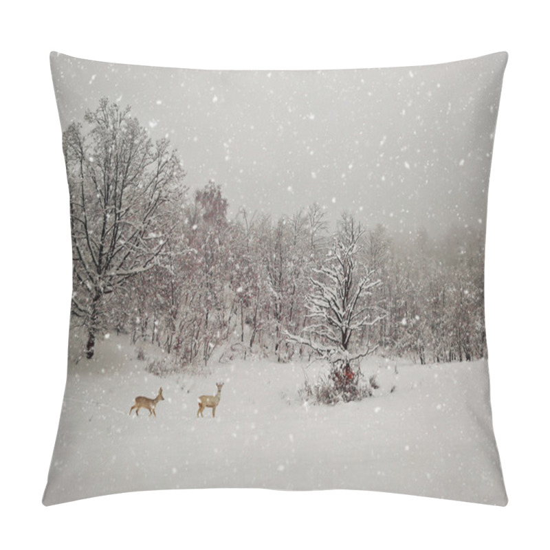 Personality  Aging Winter Photography Pillow Covers