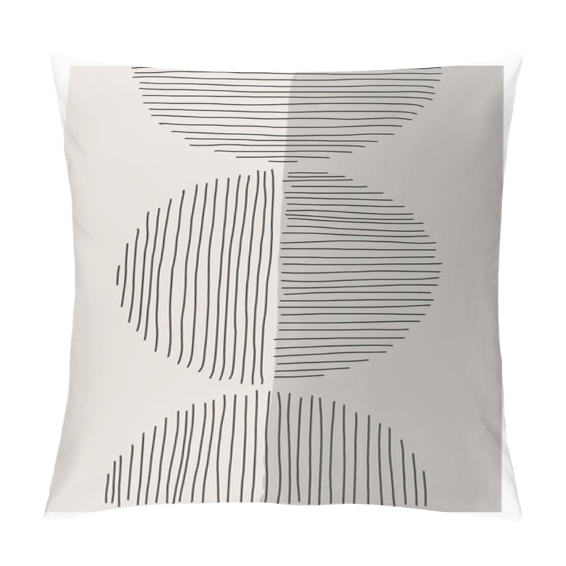 Personality  Trendy Abstract Creative Minimalist Artistic Hand Painted Composition Pillow Covers