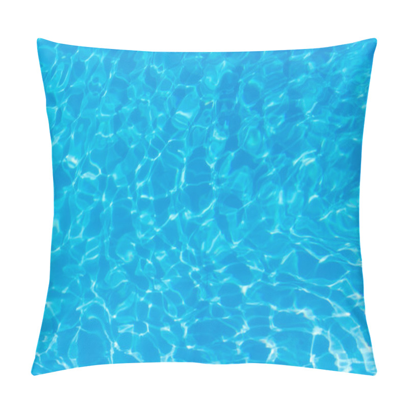 Personality  Top View Blue Water Caustics Background Pillow Covers