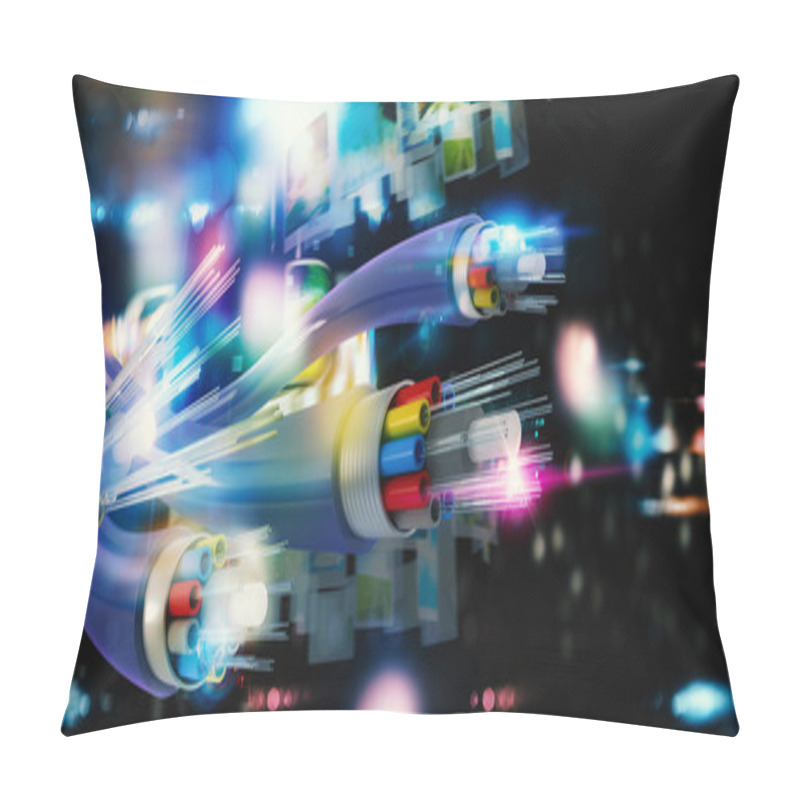 Personality  Internet Connection With Fiber Pillow Covers