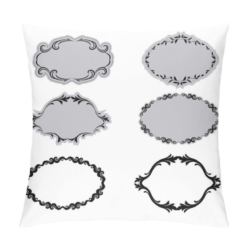 Personality  Set Of Ornate Vector Frames Pillow Covers