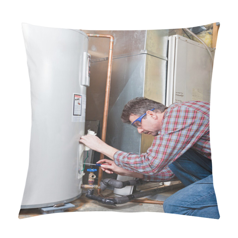 Personality  Water Heater Maintenance Pillow Covers