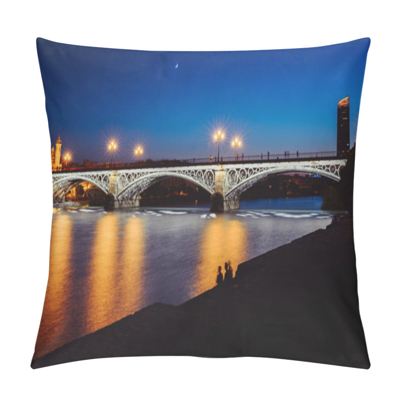 Personality  Puente De Triana Or Triana Bridge In Seville, Spain Pillow Covers