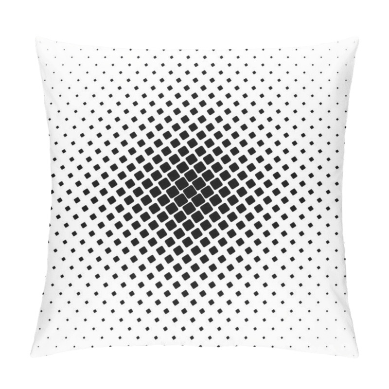 Personality  Monochrome Square Pattern - Geometrical Abstract Background Graphic From Angular Rounded Squares Pillow Covers