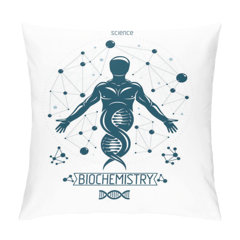 Personality  Model Of Human DNA Pillow Covers