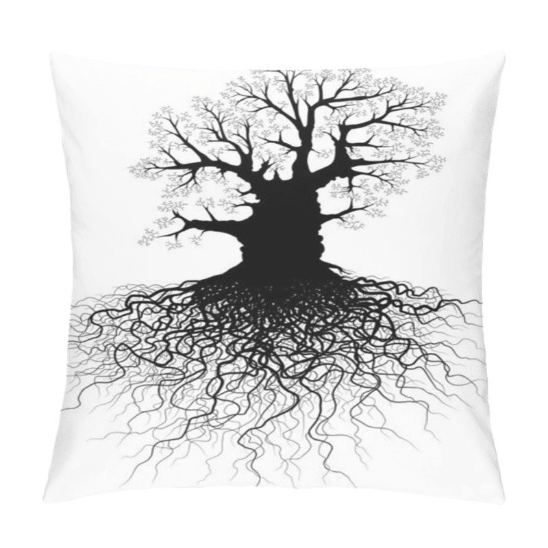 Personality  Tree With Roots Pillow Covers