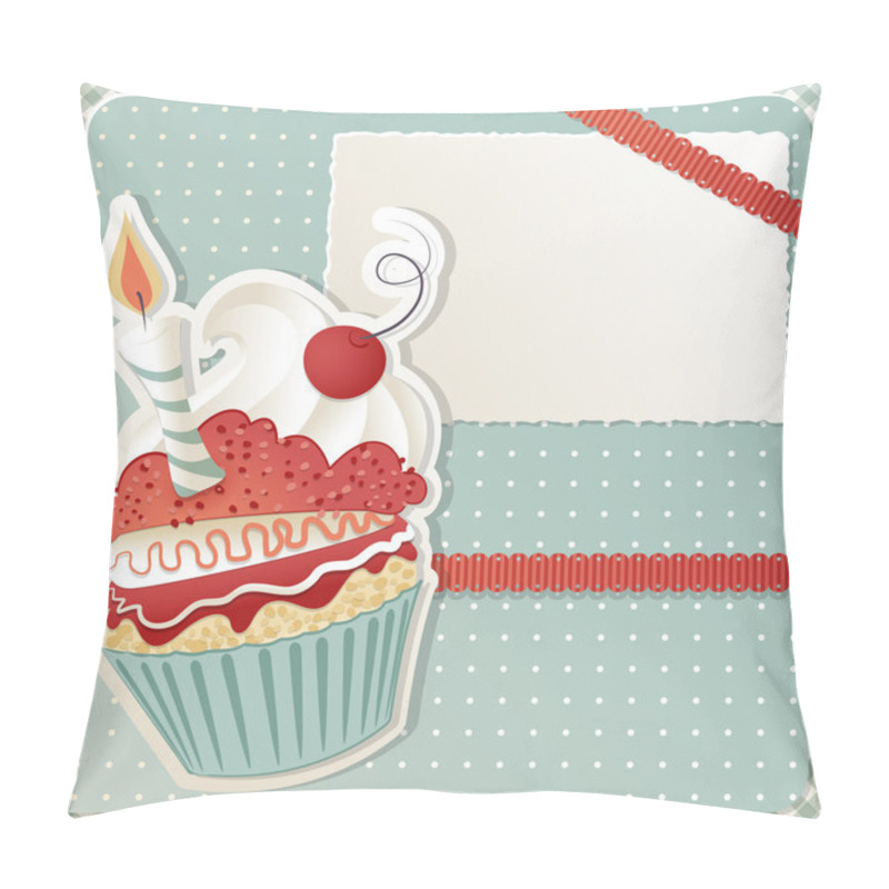 Personality  Birthday Cupcake Pillow Covers