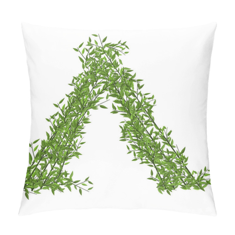 Personality  Hut Of Branches Bamboo With Green Leafs Pillow Covers