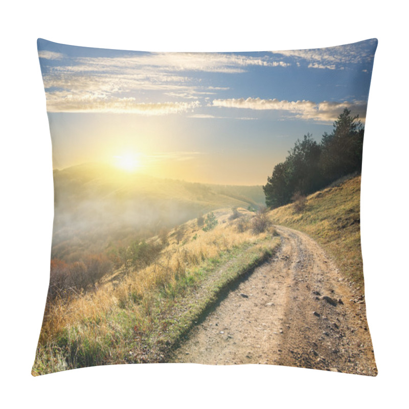 Personality  Road In The Morning Pillow Covers