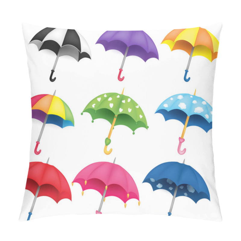 Personality  Set Of Umbrellas Pillow Covers