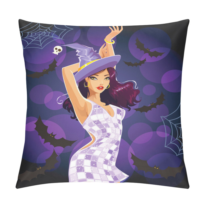 Personality  Sexy Dancing Halloween Witch Pillow Covers