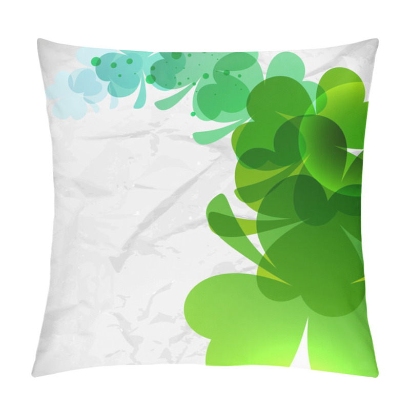 Personality  Irish Shamrock Leaves Background For Happy St. Patrick's Day. EP Pillow Covers