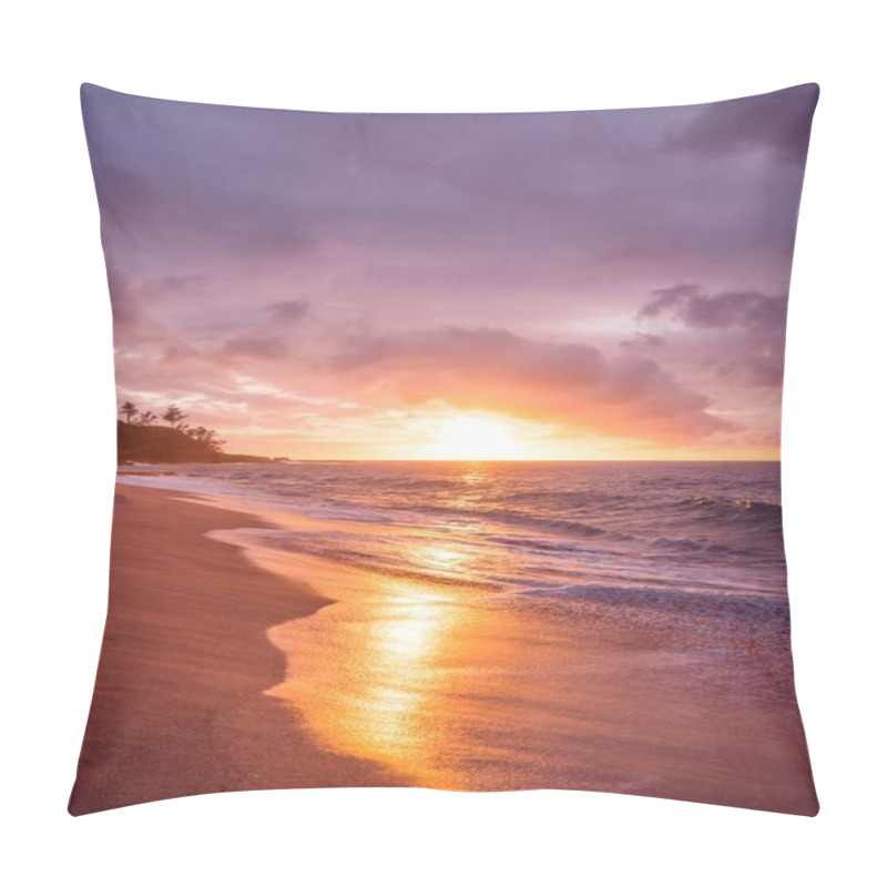 Personality  The Beautiful Scenery Of The Beach And The Coast Pillow Covers