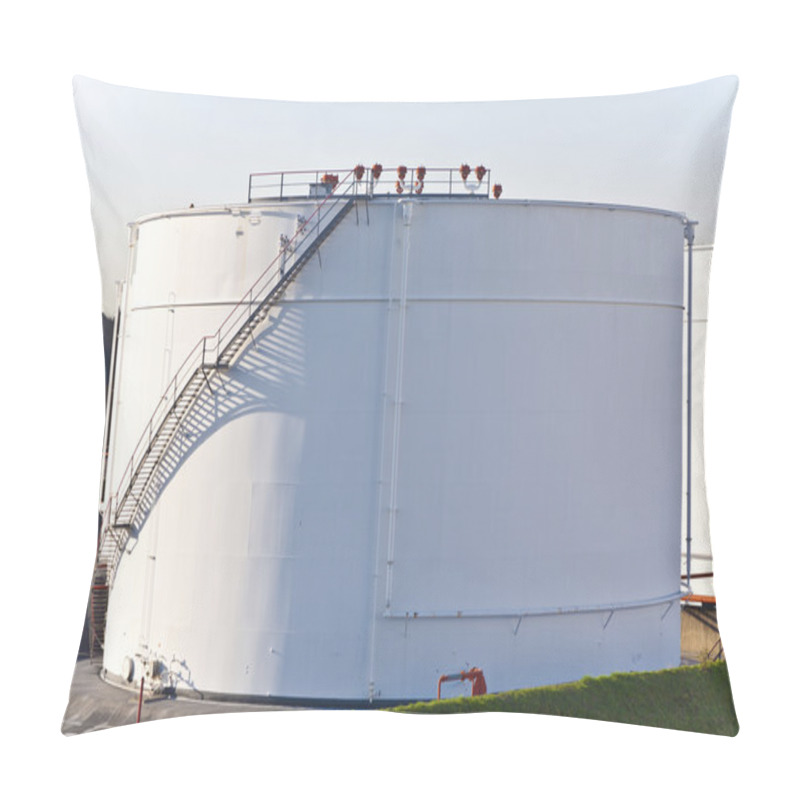 Personality  White Tanks In Tank Farm With Blue Sky Pillow Covers