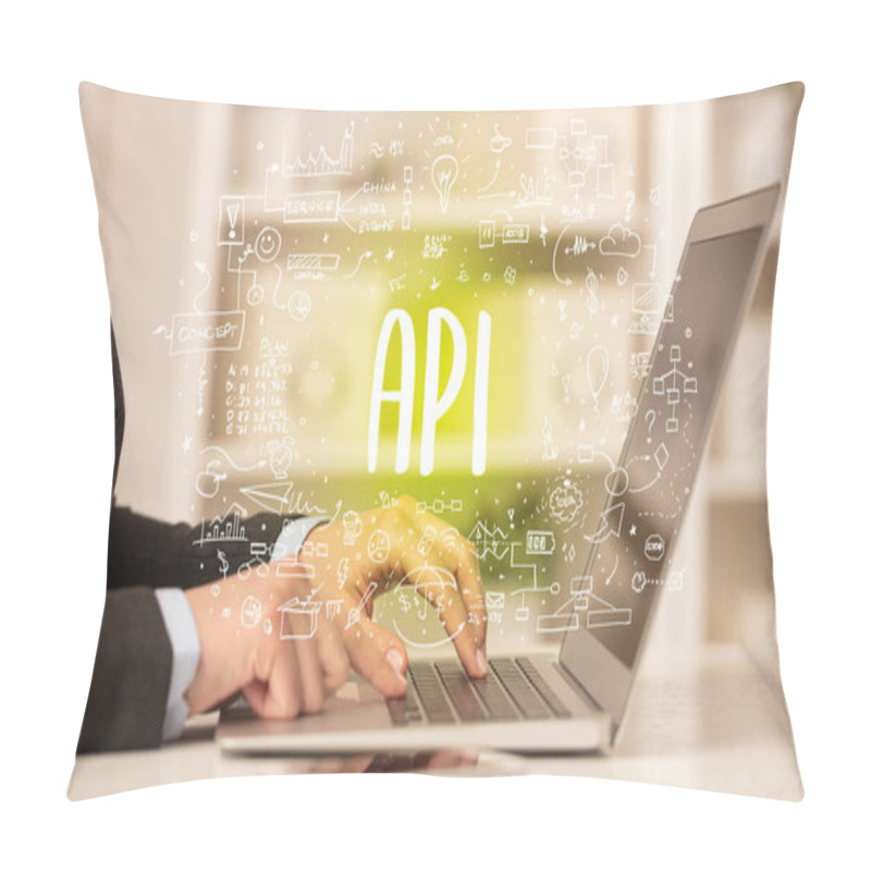 Personality  Hand Working On New Modern Computer Pillow Covers