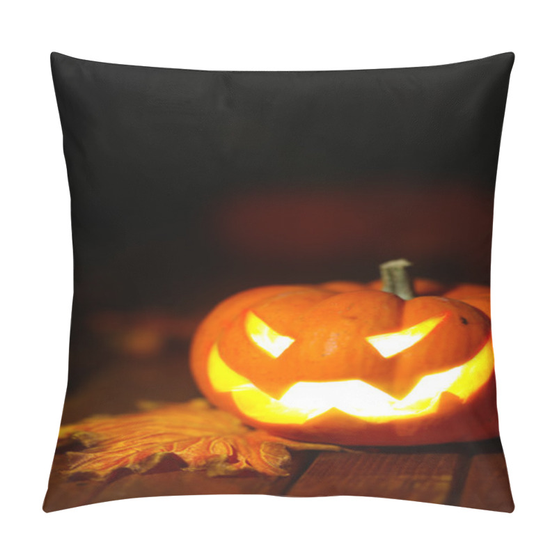 Personality  Halloween Jack O' Lantern Background Pillow Covers