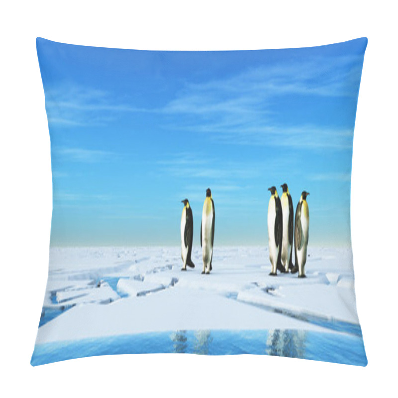 Personality  Group Of Penguins Pillow Covers