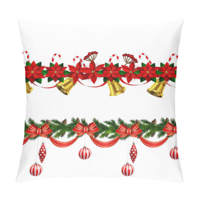 Personality  Vector Christmas Border Pillow Covers