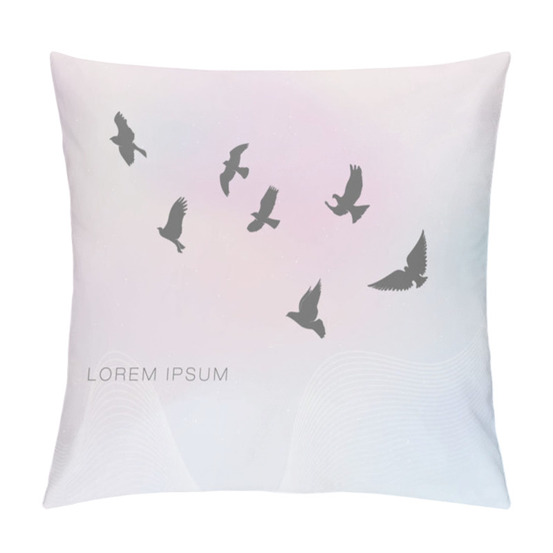 Personality  Pattern Of Flying Birds Pillow Covers