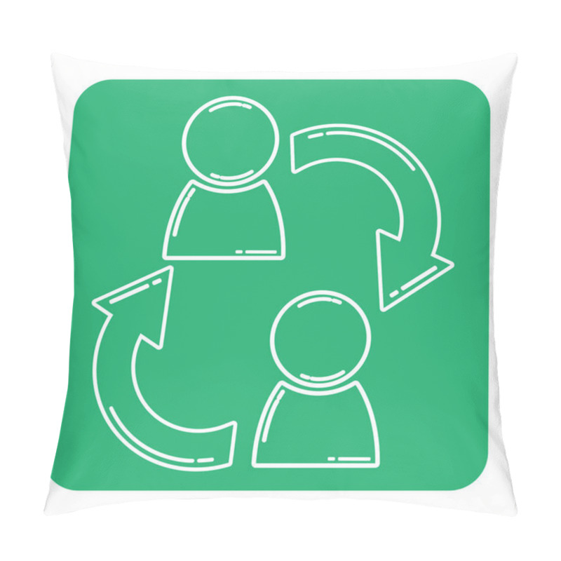 Personality  Converting People Icon Pillow Covers