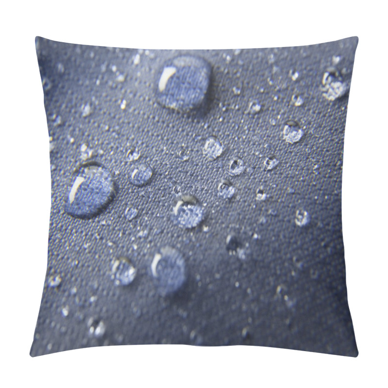 Personality  Blue Waterproof Membrane Textile Background With Drops Pillow Covers