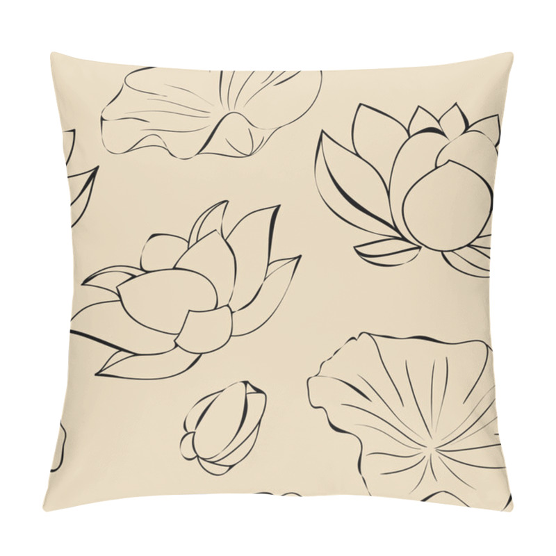 Personality  Lotus Flower Set Pillow Covers