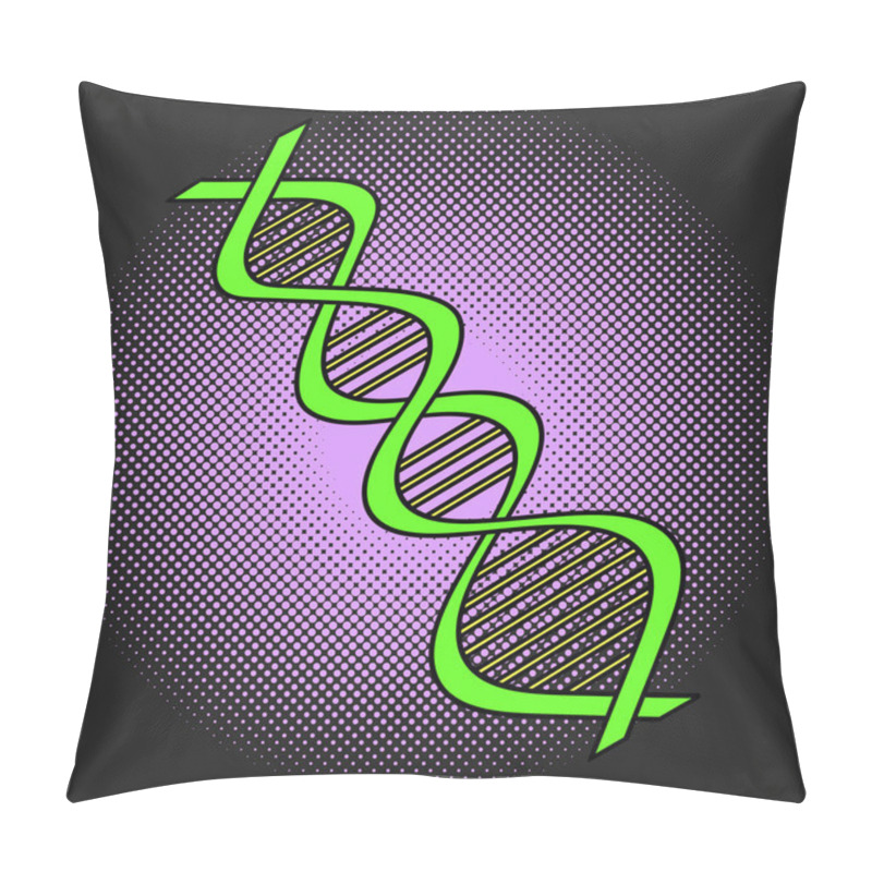 Personality  DNA Pop Art Vector Illustration Pillow Covers