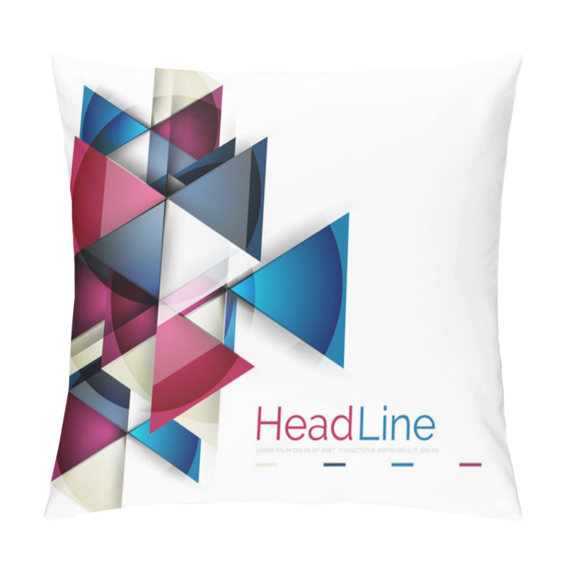 Personality  Triangle Abstract Background Pillow Covers