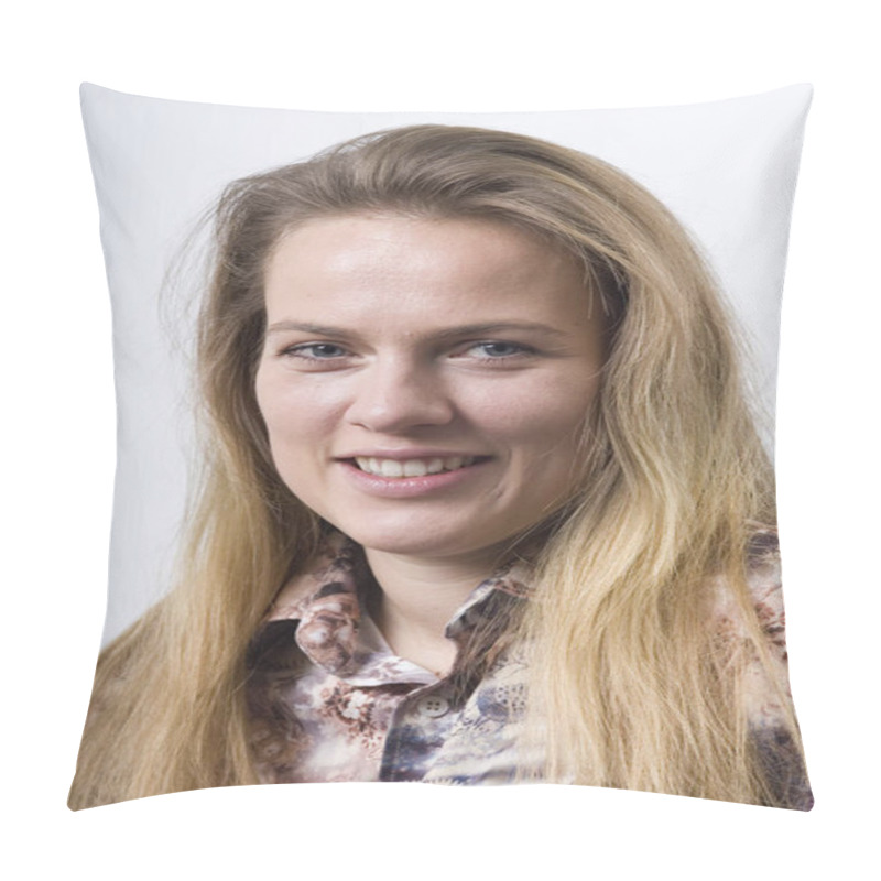 Personality  Young People Shot. Conceptual Image With Human Pillow Covers