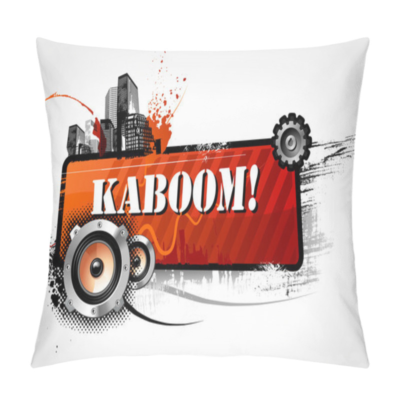 Personality  Urban Music Grunge Banner Pillow Covers