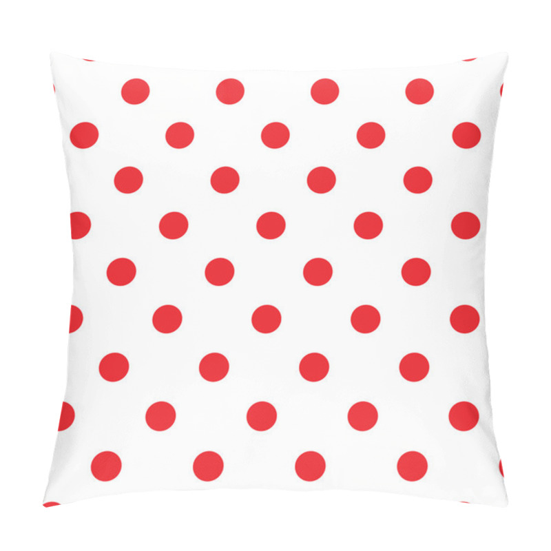 Personality  Red Polka Dot Seamless Pattern Design Pillow Covers