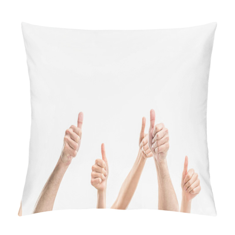 Personality  People Showing Thumbs Up Pillow Covers